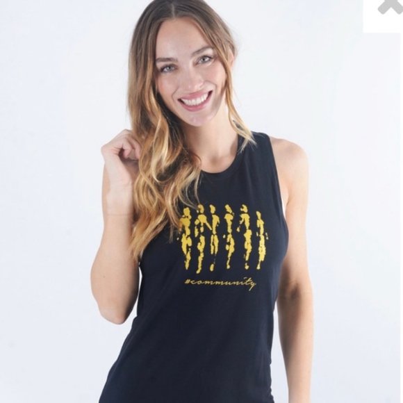 Zyia Active Community Racerback Tank Black Sz M - Picture 1 of 9